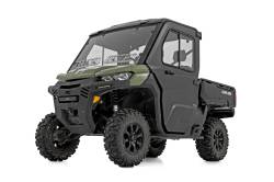 Rough Country Suspension Systems - Rough Country 97100 UTV Front Side Doors 2-Seat Black for Defender HD5/7/8/9/10 - Image 1