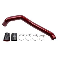 Wehrli Custom Fabrication - Wehrli WCF100352 Red Driver Side 3" Intercooler Pipe 04.5-10 Duramax LLY/LBZ/LMM - Image 1