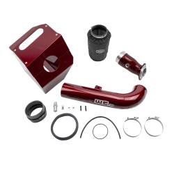 Wehrli Custom Fabrication - Wehrli WCF100360-Red Intake Kit Stage-2 4" for 17-19 Duramax L5P Red - Image 1