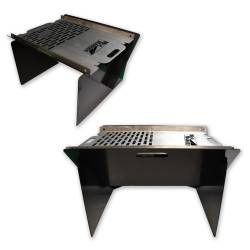 Mile Marker - Mile Marker 32006 Stainless Steel Collapsible Folding Fire Pit w/Carry Bag - Image 1
