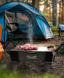 Mile Marker - Mile Marker 32006 Stainless Steel Collapsible Folding Fire Pit w/Carry Bag - Image 2