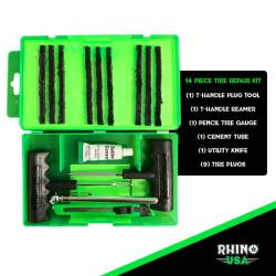 Rhino USA - Rhino USA RNO-PLUG-PACK 14-piece Compact Tire Repair Plug Kit - Image 2