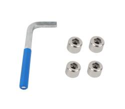 Kentrol - Kentrol 30711 Polished OEM Anti-Theft Door Nuts for 97-06 Jeep Wrangler TJ - Image 1