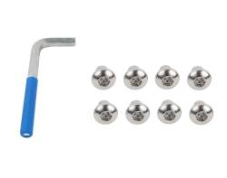Kentrol - Kentrol 30712 Polished OEM Anti-Theft Door Nuts for 07-18 Jeep Wrangler JK 4DR - Image 1