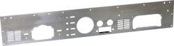 Kentrol - Kentrol 30565 Brushed Silver Dash Panel w/Radio Opening for 77-86 Jeep CJ - Image 1