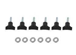 Kentrol - Kentrol 70006 Black 6PC Hardtop Screws for 97-02 Jeep Wrangler TJ - Image 1
