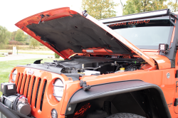 Kentrol - Kentrol 50730 Black Painted Steel Hood Lift Support for 07-18 Jeep Wrangler JK - Image 6