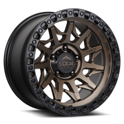 Lock Off-Road - Lock Off-Road LUNATIC-7987MRMBR Lunatic 17X9 8x170 1mm Bronze w/Black Ring - Image 1