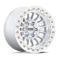 KMC - KMC KM239 IMPACT BEADLOCK 17x9 5x5.0 -38mm Machined KM239DX17905038N - Image 1