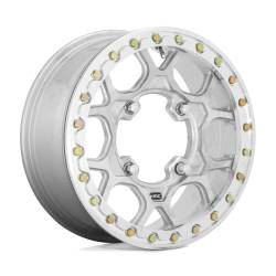 KMC Powersports - KMC Powersports KS43356048538 KS433 MESA BEADLOCK FORGED 15x6 4x137 38mm Silver - Image 1