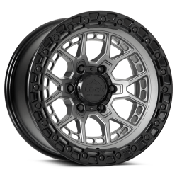Lock Off-Road - Lock Off-Road COMMANDO-2187MGMBR Commando 20X10 8x170 -18mm Matte Gray w/Black - Image 1