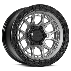 Lock Off-Road - Lock Off-Road COMMANDO-2969MGMBR Commando 20x9 6x5.5 0mm Matte Gray w/Black - Image 1