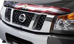 Husky Liners - Husky Liners 2818635 Eagle American Flag Bug Shield Hood Protector - Image 1