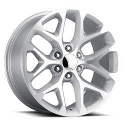 Voxx - Voxx SFO 229-6139-24 SMF Snowflake 22x9 6x5.5 24mm Silver/Machined - Image 1