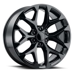 Voxx - Voxx Snowflake 22x9 6x5.5 24mm Gloss Black SFO 229-6139-24 GB - Image 1