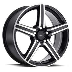 Voxx - Voxx Como 16x7 5x100/4.5 40mm Gloss Black/Machined COM 670-5001-40 GBM - Image 1