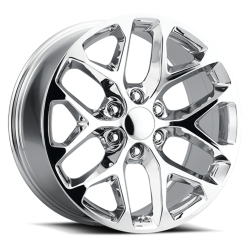 Voxx - Voxx Snowflake 20x9 6x5.5 27mm Chrome SFO 290-6139-27 C - Image 1
