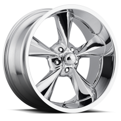 Voxx - Voxx B/G Rod Works Old School 20x8.5 5x4.75 7mm Chrome OS 285-5475-07 C - Image 1
