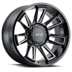 Voxx - Voxx G-FX TR21 18x9 5x5.0/135 0mm Gloss Black/Milled T21 890-5035-00 GBM - Image 1