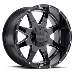 Voxx - Voxx T12 890-8180-12 GBM TR12 18x9 8x180 12mm Gloss Black/Milled - Image 1