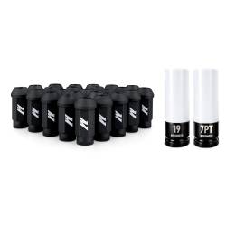 Mishimoto - Mishimoto MMLG-M14-24LBK Mishimoto Steel Locking Lug Nuts M14x1.5 24Pc Set Black - Image 1
