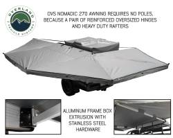 Overland Vehicle Systems - Overland Vehicle Systems 19519907 270-DEG Nomadic Awning Driver Side Mount Gray - Image 2