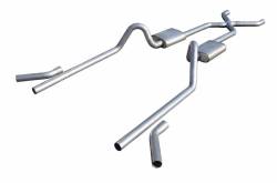 Pypes Performance Exhaust - Pypes SGC19S 2.5" Crossmember Back Exhaust Kit w/X-Pipe for 55-57 Tri-Five Chevy - Image 1