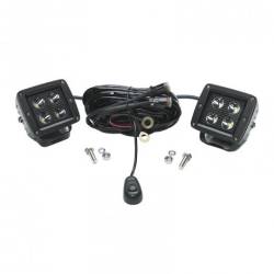 Southern Truck - Southern Truck 79916K Black Series 3" Square Cube LED Lights w/Harness Pair - Image 1
