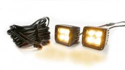 Southern Truck - Southern Truck 77911K Chrome Series 2" Square Cube LED w/Harness White/Amber - Image 1