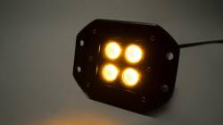 Southern Truck - Southern Truck 77915 Black Series 2" Sq Cube Flush Mount LED Harness Amber/White - Image 1