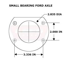 Leed Brakes - Leed Brakes RC0018 Rear Disc Brake Kit w/Plain Rotors & Zinc Plated Calipers - Image 2