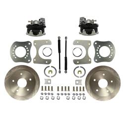 Leed Brakes - Leed Brakes RC0020 Rear Disc Brake Kit w/Plain Rotors & Zinc Plated Calipers - Image 1