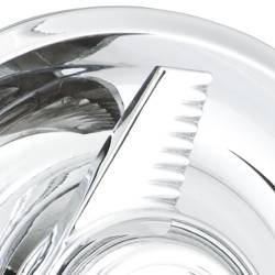 Wheel Vintiques - Wheel Vintiques 1019-C-1R 7" RH Fluted Swept Knock-Off Chrome Cap - Image 2