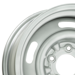 Wheel Vintiques - Wheel Vintiques 30-503405A Rallye 15x10 5x4.75 5" BS Silver for Corvette - Image 2