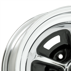 Wheel Vintiques - Wheel Vintiques 54-5012052A Magnum 500 15x10 5x4.5 5.5" BS Chrome/Black - Image 2