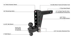 BulletProof Hitches - BulletProof MD206 2.0" Medium Duty 6" Drop Or Rise Hitch - Image 6