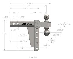 BulletProof Hitches - BulletProof MD206 2.0" Medium Duty 6" Drop Or Rise Hitch - Image 7