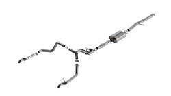 Borla - Borla 141004 ATAK Cat-Back Exhaust Single Split Rear Exit 24-26 Silv/Sra 1500 - Image 1