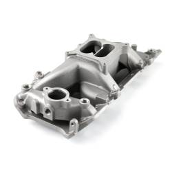 Speedmaster - Speedmaster 1-147-019 MidRise Air Oval Port Intake Manifold Satin for Chevy BBC - Image 1