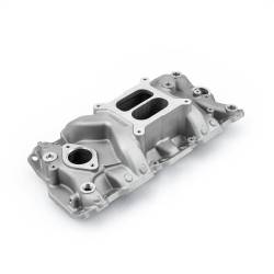 Speedmaster - Speedmaster 1-147-079 LowRise+ Non EGR Intake Manifold Satin for 57-95 Chevy SBC - Image 1