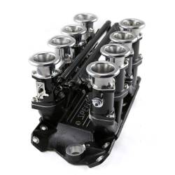 Speedmaster - Speedmaster 1-148-004 Downdraft EFI Stack Intake Manifold Black for Chevy SBC - Image 1