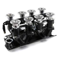 Speedmaster - Speedmaster 1-148-004 Downdraft EFI Stack Intake Manifold Black for Chevy SBC - Image 2