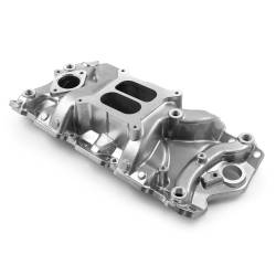 Speedmaster - Speedmaster 1-147-080 LowRise+ Non EGR Intake Manifold Mach Pol for 57-95 SBC - Image 2