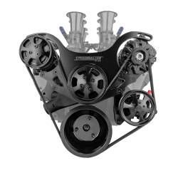 Speedmaster - Speedmaster 1-673-002-02 Chevy BBC 454 Aluminum Belt Drive System Kit Black - Image 1