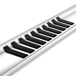 Raptor Series - Raptor Series 1701-0185SS 6" Slide Track Running Boards Hybrid SS Cap - Image 2