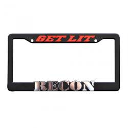 Recon - Recon 264300 GET LIT By RECON License Plate Frame for U.S. Standard Plates - Image 1