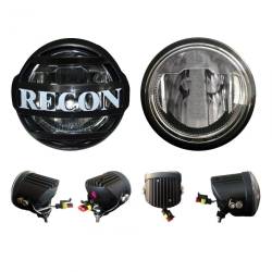 Recon - Recon 264517 4" Round LED Driving Light Kit-Black/White - Image 2
