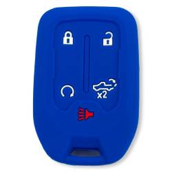Recon - Recon 264002GM1BL Silicone Key Fob Cover Blue 19-21 Silverado/Sierra - Image 1