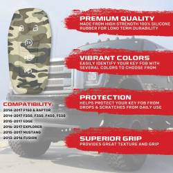 Recon - Recon 264002FD1GC Silicone Key Fob Cover Green Camo 14-17 F150/Super Duty - Image 2