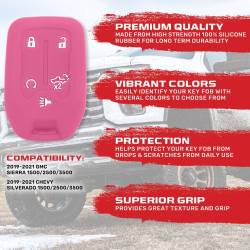 Recon - Recon 264002GM1PK Silicone Key Fob Cover Pink 19-21 Silverado/Sierra - Image 2